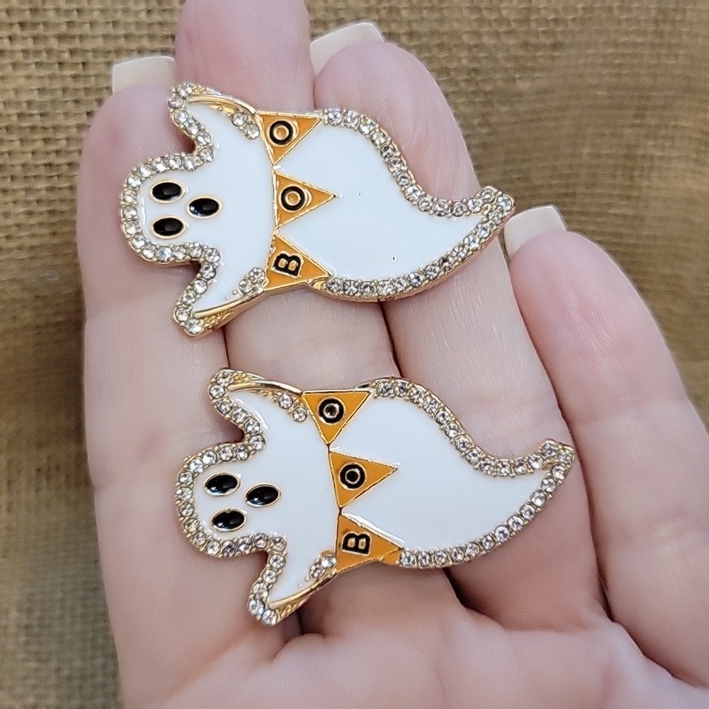 🔥LAST PAIR🔥 OVERSIZED GHOST SHIMMER EARRINGS